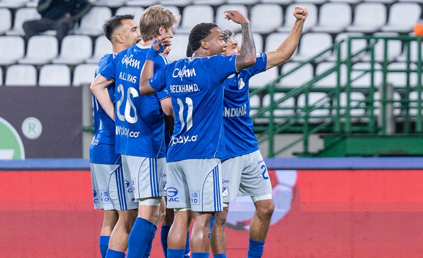 Millonarios pasa por un buen momento en la Liga BetPlay, al entrar al grupo de los ocho primeros - crédito Millonarios FC