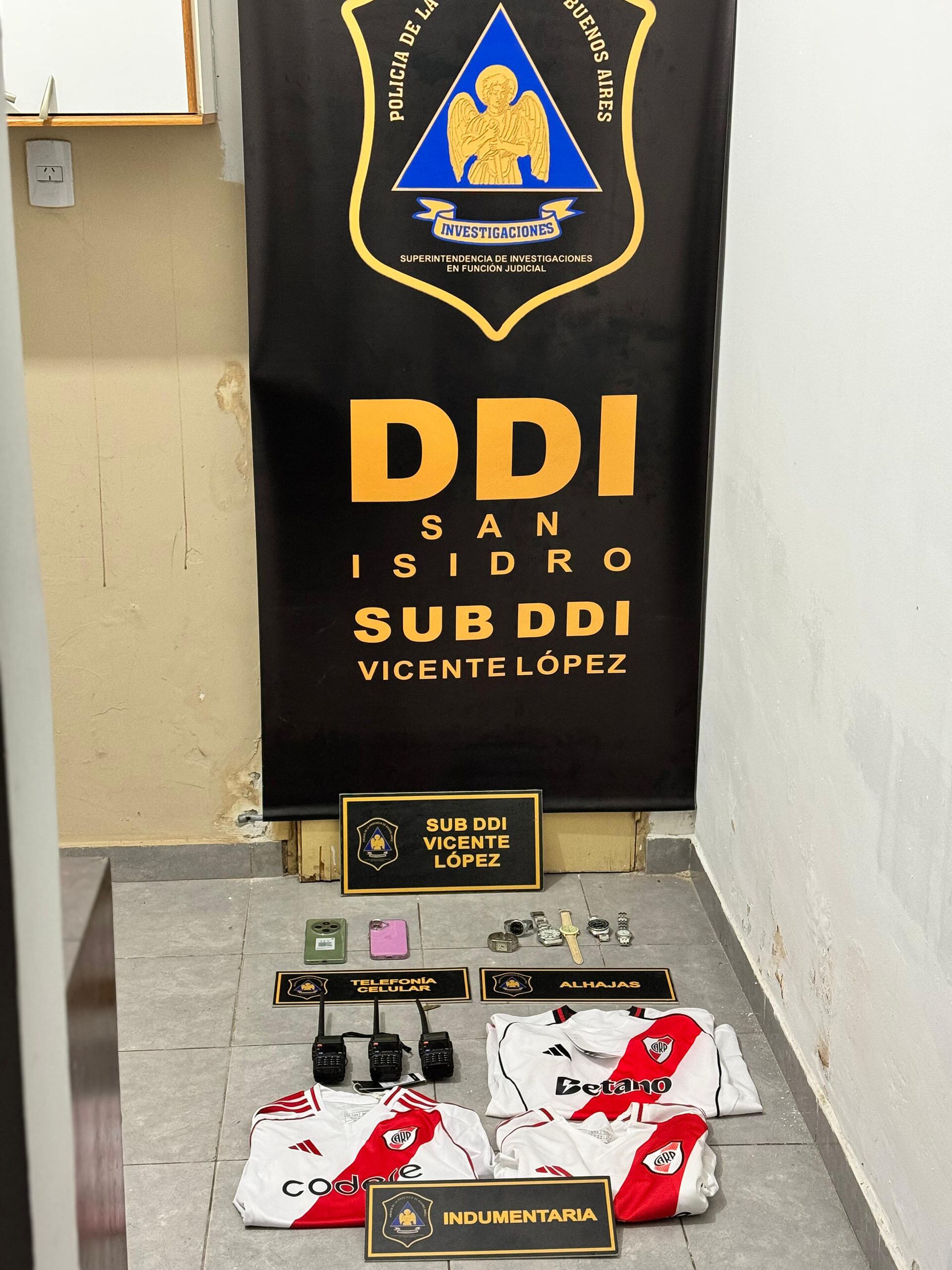 En el allanamiento encontraron remeras de River, donde jugaba Lamela