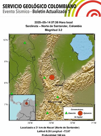 Se presentó otro movimiento telúrico