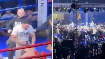 Ganó por KO como visitante