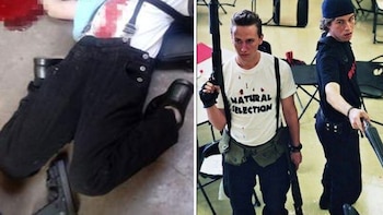 Tirador del Colegio Cervantes vestía