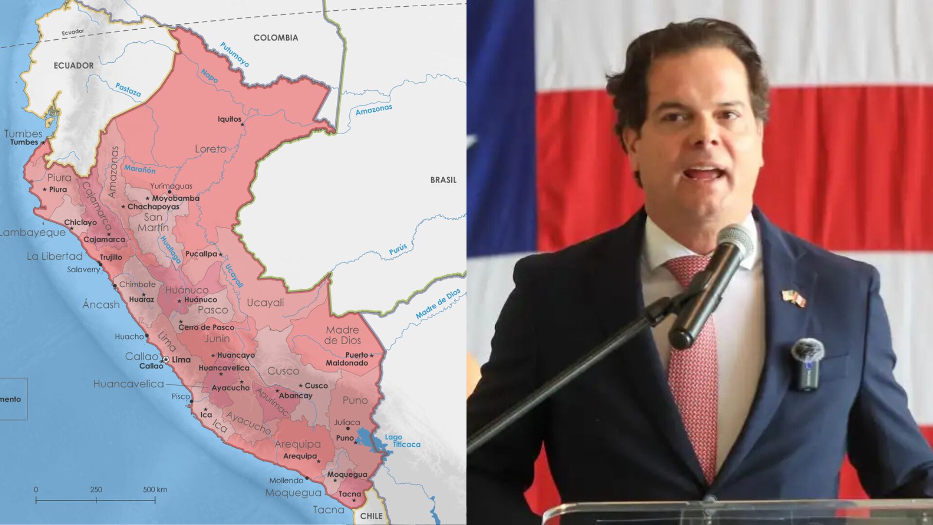 Embajador de EE. UU. afirma que Perú es clave para la estabilidad y seguridad del hemisferio. (Foto composición: Infobae Perú/Agencia Andina)