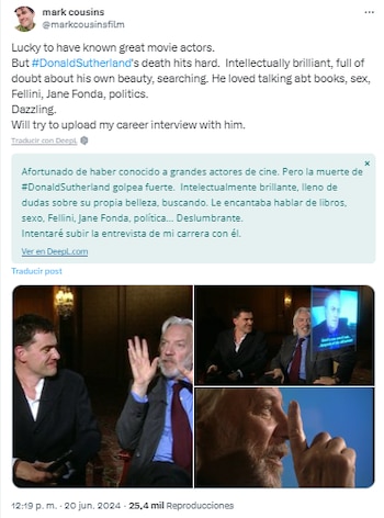 Mark Cousins aseguró que Donald