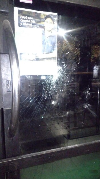 El vidrio de la panadería