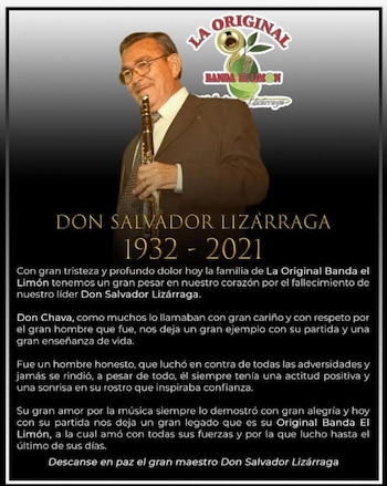 El comunicado sobre la muerte