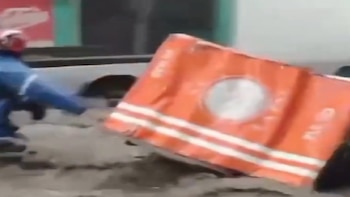 Mototaxi fuerte lluvias Chimalhuacán Edomex
