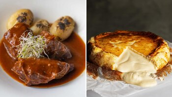 Carrilleras y tarta de queso de La Trébede (Web del restaurante)