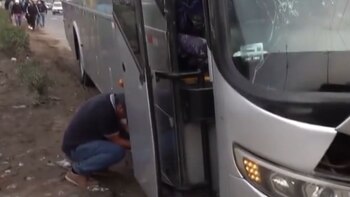 El conductor se quedó varado