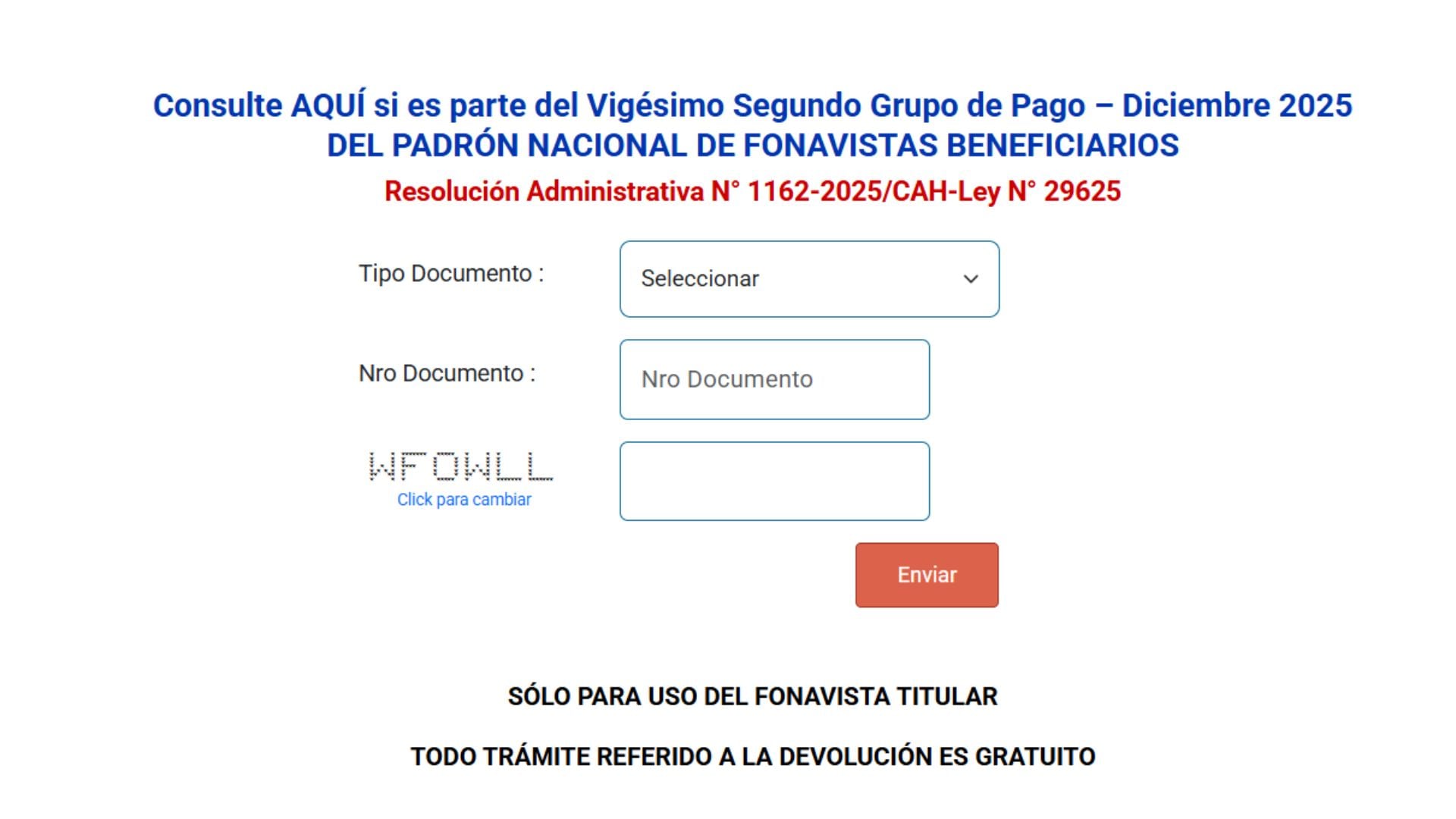 Ya puedes revisar si te toca la nueva devolución del Fonavi en el Banco de la Nación. - Crédito Captura de Secretaría Técnica del Fonavi