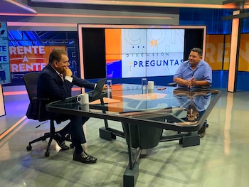 El ingeniero Walter Gómez, del Centro Salvadoreño de Tecnología Apropiada, durante su participación en el programa “De Frente a Frente” para analizar la crisis alimentaria en El Salvador (Cortesía: Frente a Frente).