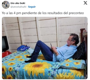 La Registraduría fue blanco de memes por la publicación de los primeros resultados - crédito X