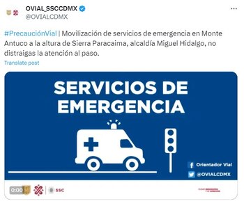 La circulación en los alrededores