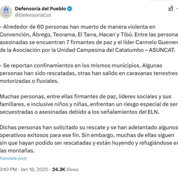 Más de 60 personas han