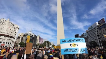 La comunidad venezolana en Argentina ha realizado distintas protestas exigiendo la libertad en su país.
