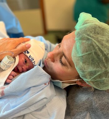 Magui Alcacer con su hija