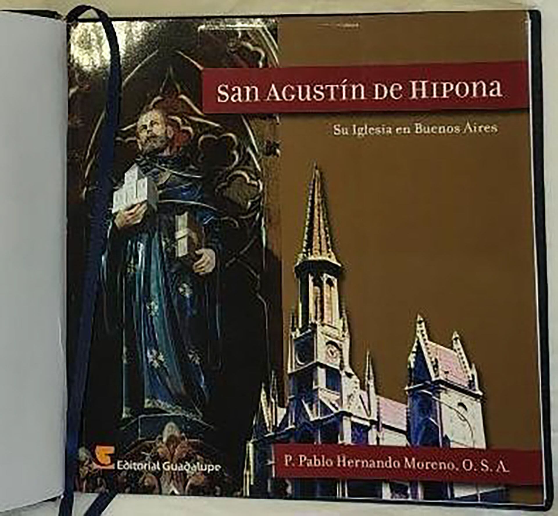 El libro sobre San Agustín de Hipona que también fue obsequiado al Papa