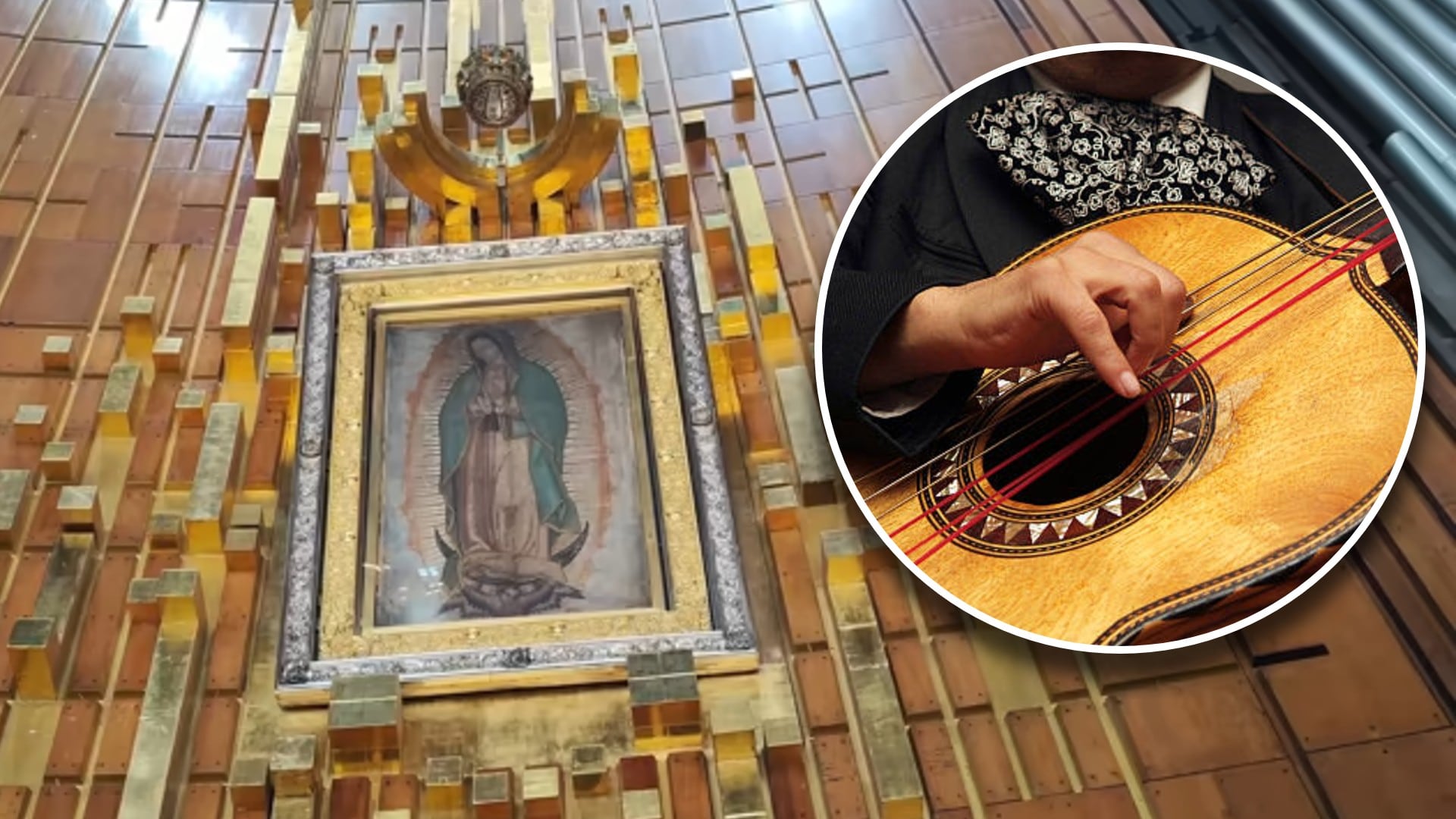 La tradición de cantarle a la Virgen de Guadalupe desde la Basílica del Tepeyac. Foto: (Jesús Tovar Sosa/Infobae)