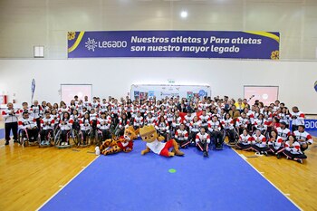 La delegación peruana que participará en los Juegos Parapanamericanos Santiago 2023.
