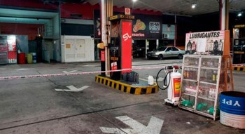 La estación de servicio en