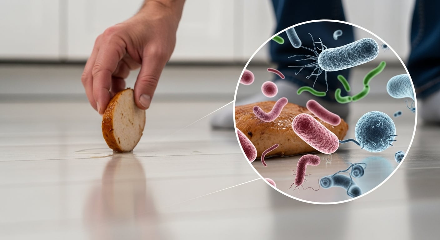 La recomendación más segura es desechar cualquier alimento que haya tocado el suelo. (Imagen Ilustrativa Infobae)