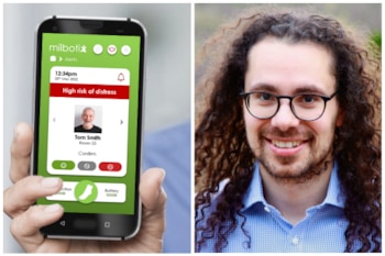 A la izquierda, la pantalla