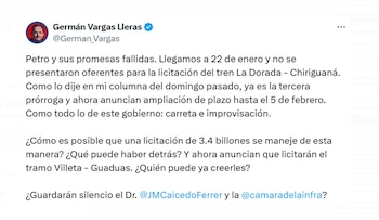 El exvicepresidente Germán Vargas Lleras