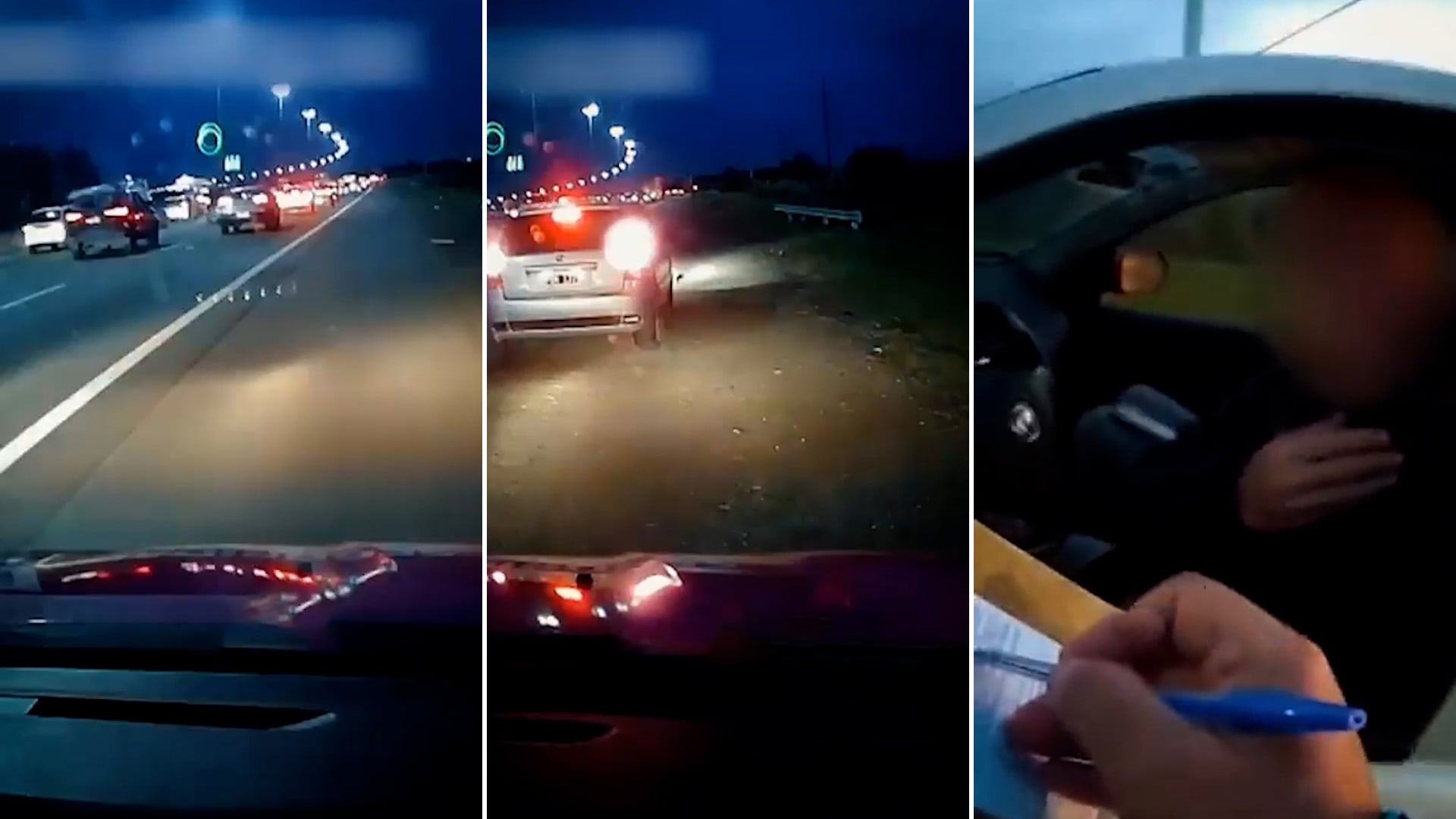 Sancionaron a un conductor que circuló más de un kilómetro por la banquina de la autopista Buenos Aires-La Plata