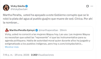 Vicky Dávila arremetió contra Martha