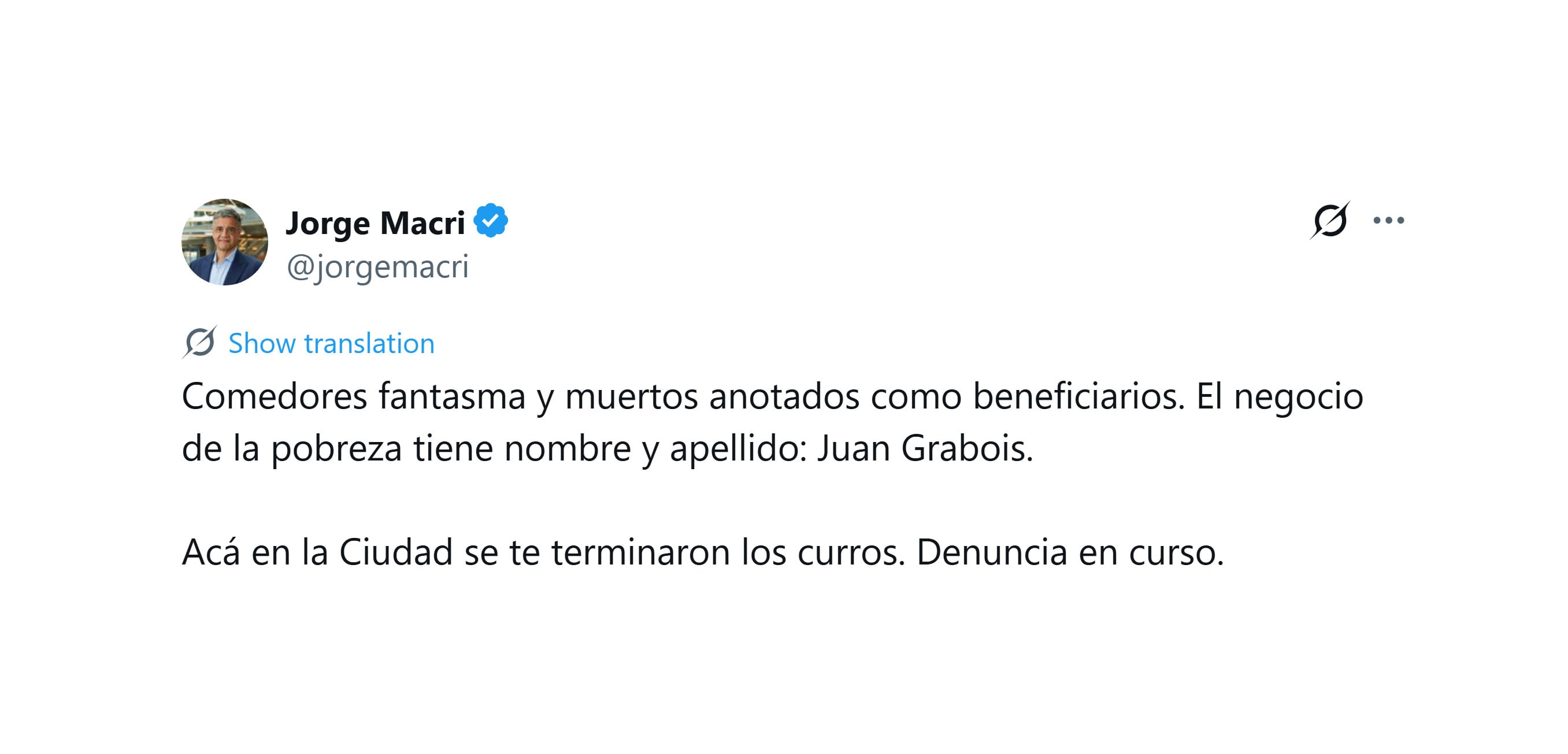 El gobierno porteño apunta contra Juan Grabois como responsable de parte de las irregularidades