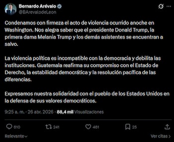 Intervenciones diplomáticas y muestras de solidaridad subrayan el impacto global de hechos que desafían la convivencia cívica y los valores de la democracia.