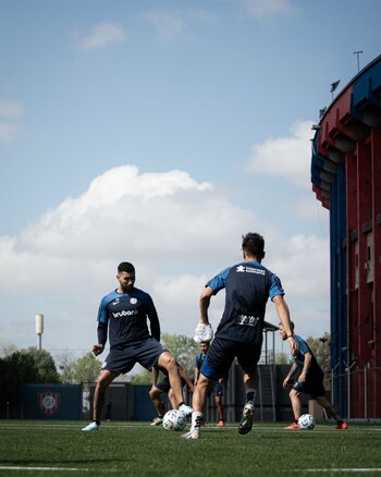 Los futbolistas del "Ciclón" se