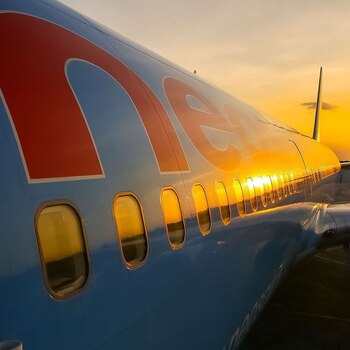 Un avión de Neos Air,