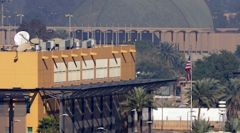 Vista general de la Embajada de Estados Unidos en la Zona Verde de Bagdad, en Irak (REUTERS/Stringer)