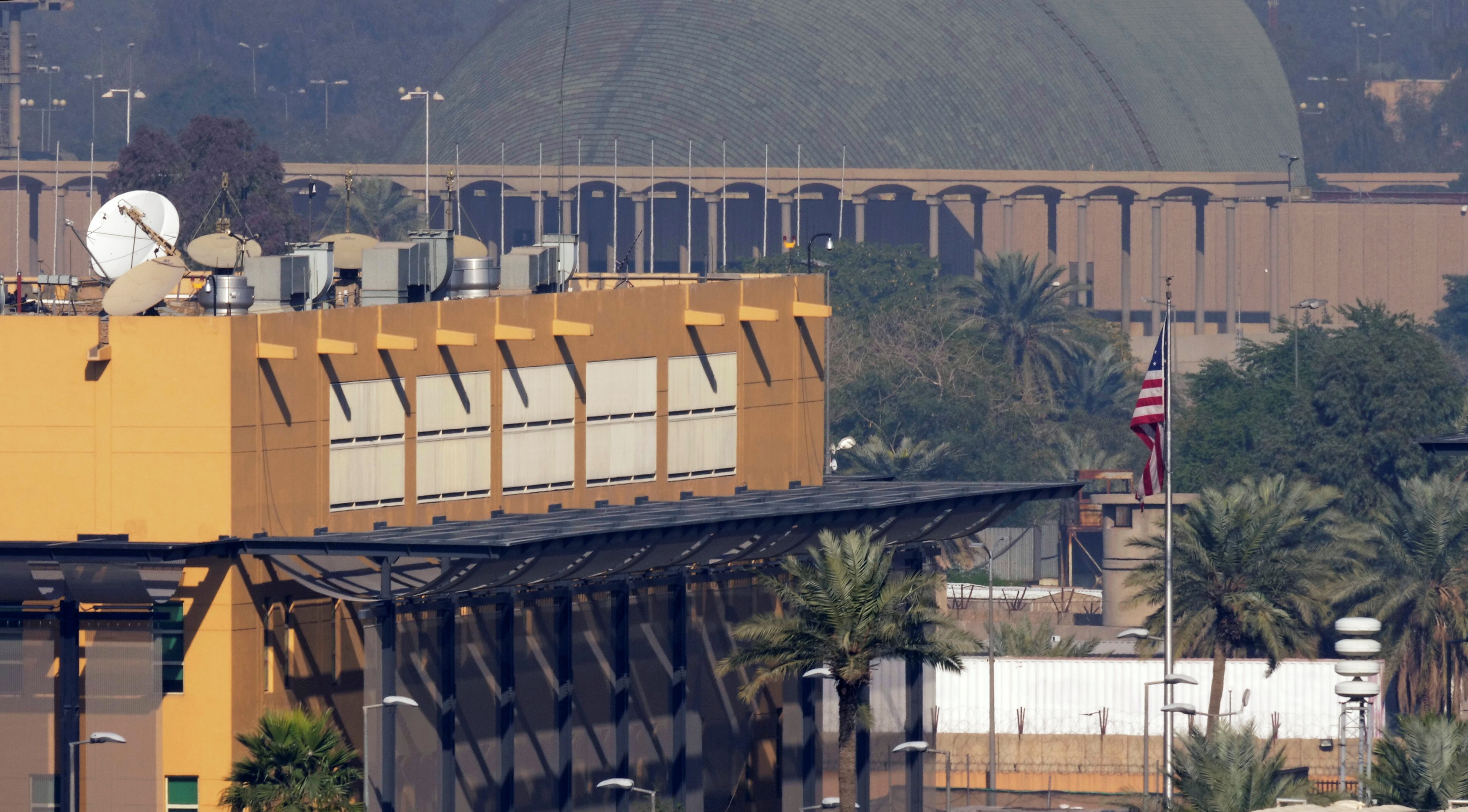 Vista general de la Embajada de Estados Unidos en la Zona Verde de Bagdad, en Irak (REUTERS/Stringer)