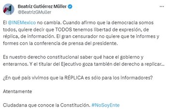 La esposa del presidente se