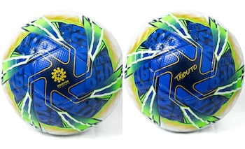 El balón tendrá tonos azules, amarillos, blancos y verdes y los logos de la Dimayor - crédito Golty