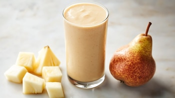 El licuado de pera, uva