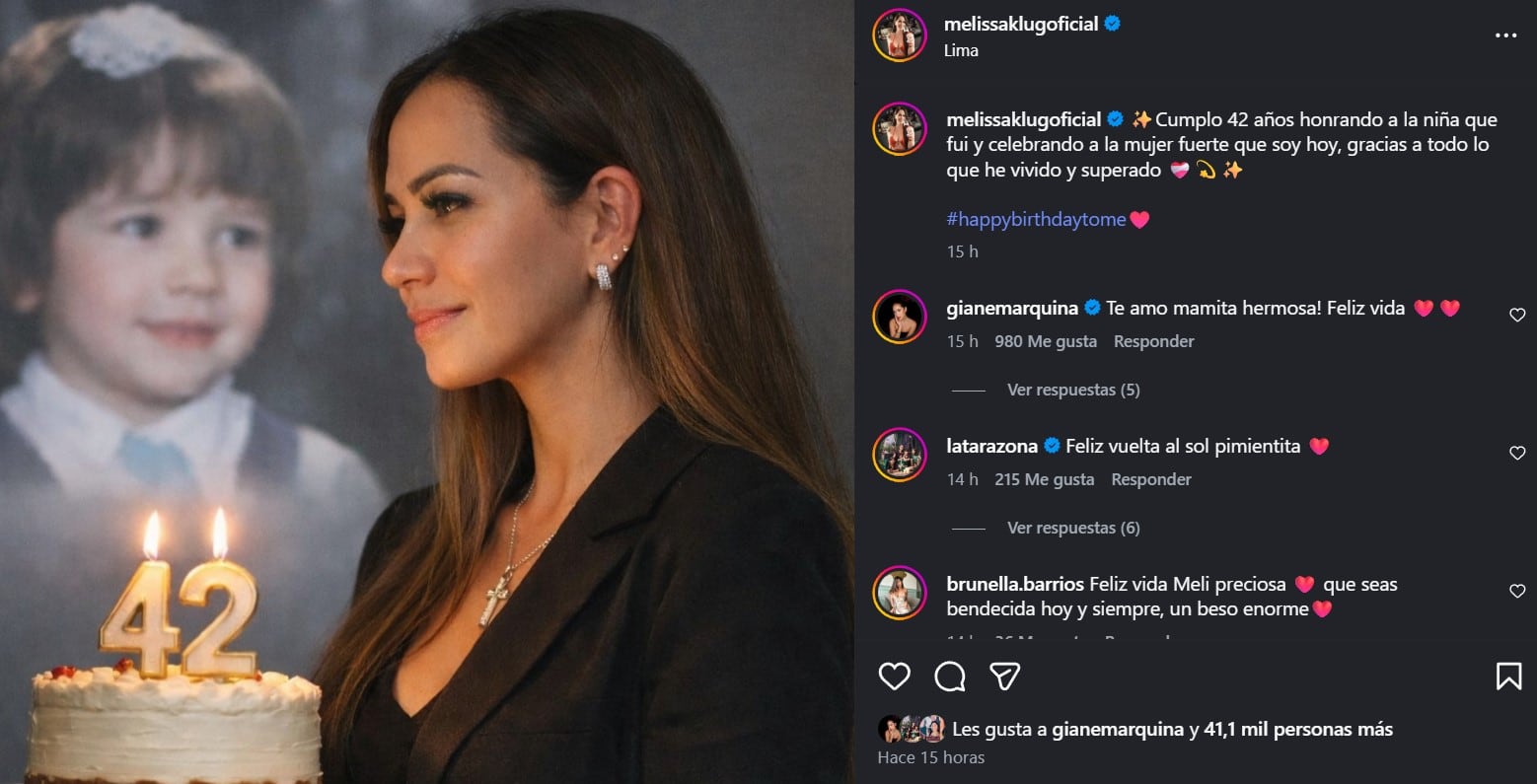 Melissa Klug celebra su cumpleaños junto a Samahara Lobatón tras semanas de rumores. Infobae Perú / Captura: IG.