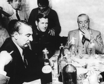 Mugica, junto a Cámpora y