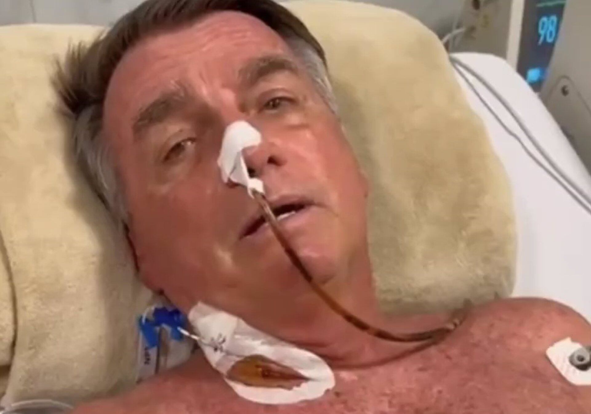 12/04/2025 El expresidente brasileño Jair Bolsonaro, hospitalizado en Natal (Brasil)