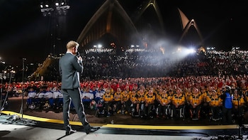 El príncipe Harry habló de su futuro hijo en la apertura de los Juegos Invictus (Chris Jackson/Pool via REUTERS)