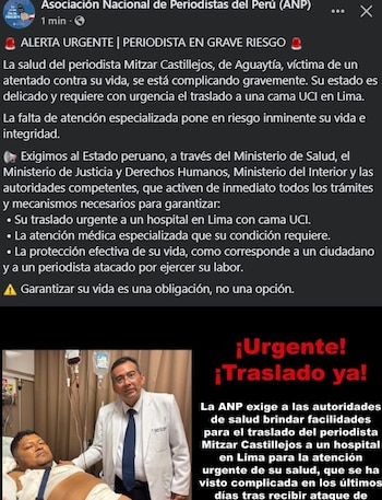 ANP exige traslado urgente del