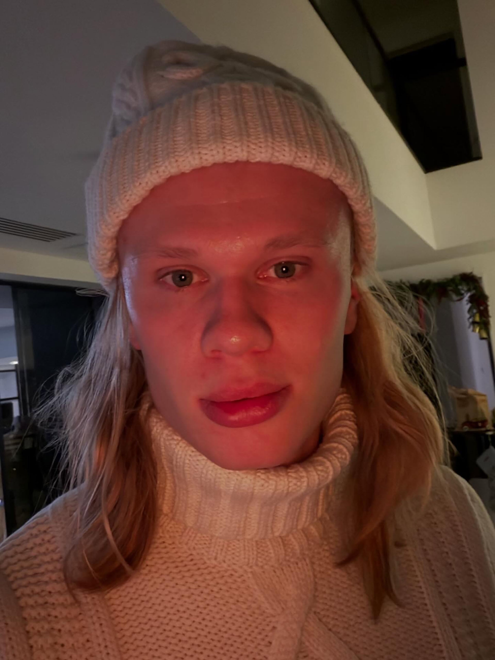 Haaland deseó un feliz año a todos sus seguidores