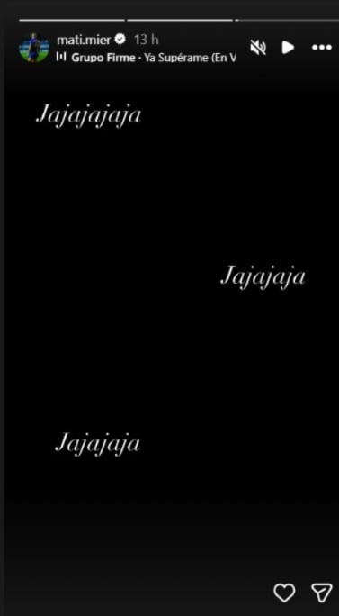 Así habría reaccionado Matías Mier a las declaraciones de Melissa sobre la supuesta infidelidad por la que se terminó su relación - crédito @mati.mier/ Instagram