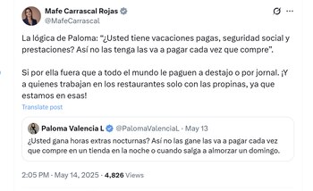 La congresista María Fernanda Carrascal