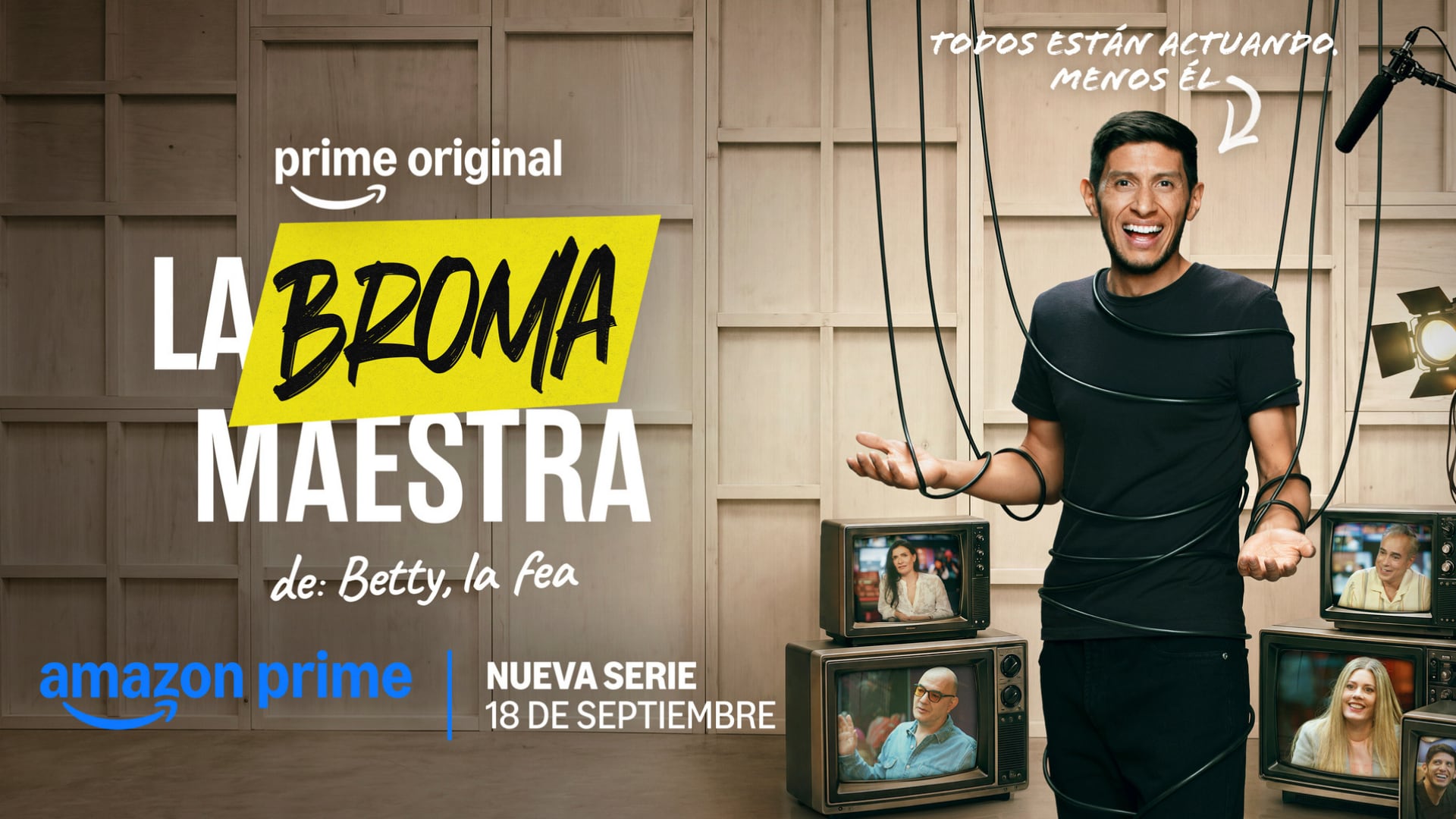 En la serie, el elenco de Betty La Fea: La Historia Continúa y 14 actores expertos en improvisación montan una maniobra de comedia ambiciosa.
(Amazon Prime)