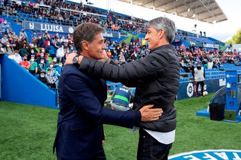 El entrenador del Getafe, Míchel