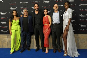 El elenco de la película