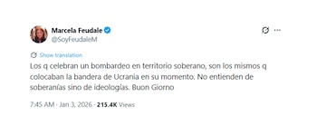 La opinión de Marcela Feudale