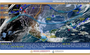 Pronóstico del Servicio Meteorológico Nacional